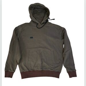 Helmut Lang Archive Logo Patch Hoodie Juniper Green Size M
